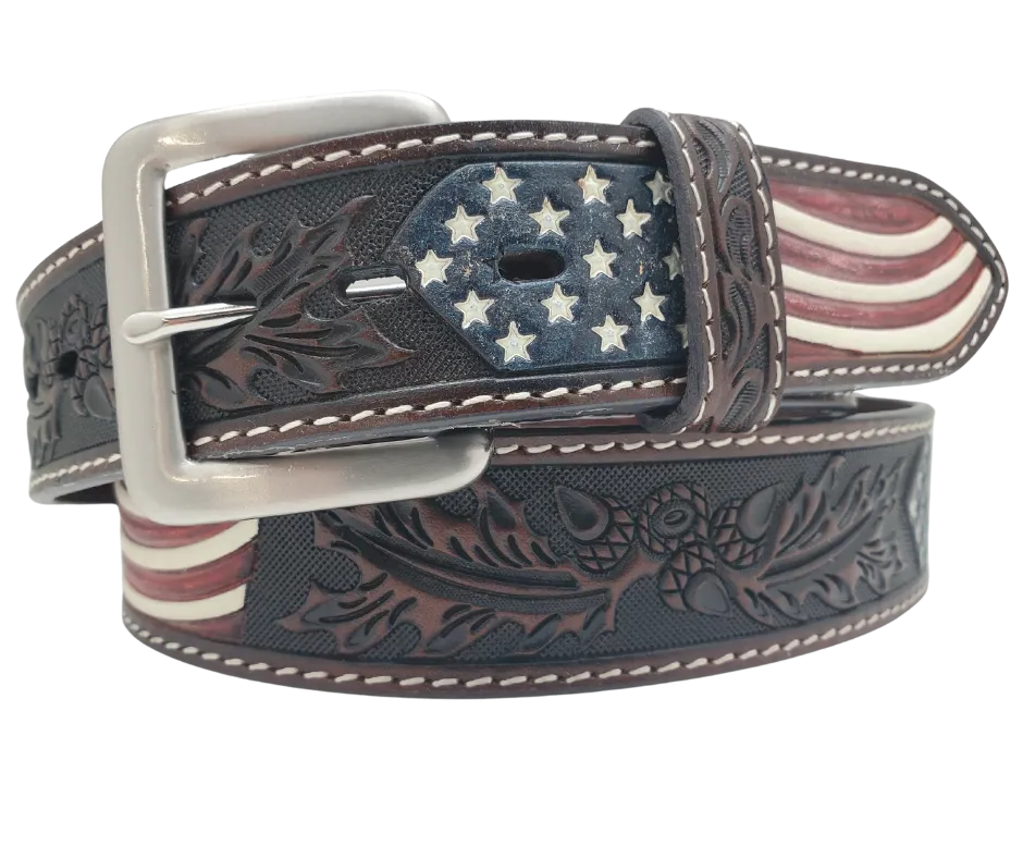 "The Old Glory" Leather Belt