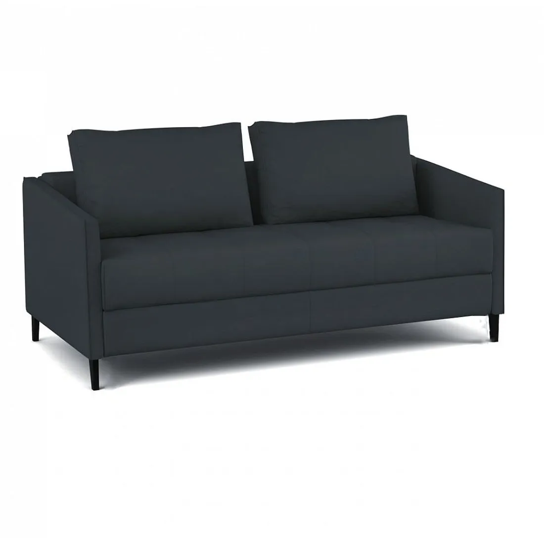 Rebecca 2 Seater Fabric Sofa For Living Room - Dark Grey