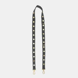 Rivet Strap 1 Inch | Black/Brushed Gold