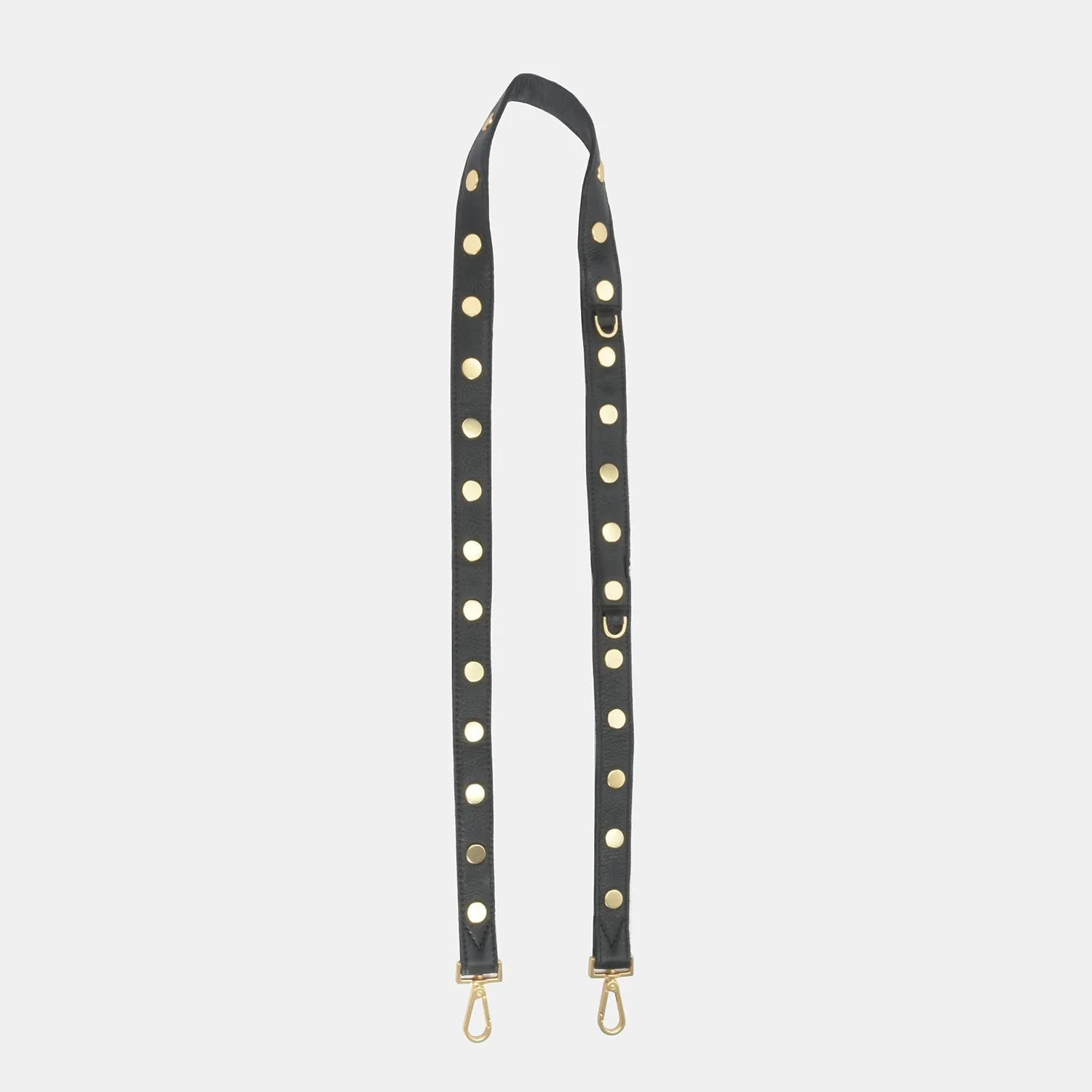 Rivet Strap 1 Inch | Black/Brushed Gold