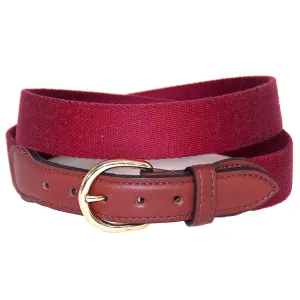 Rust Surcingle Leather Tab Belt