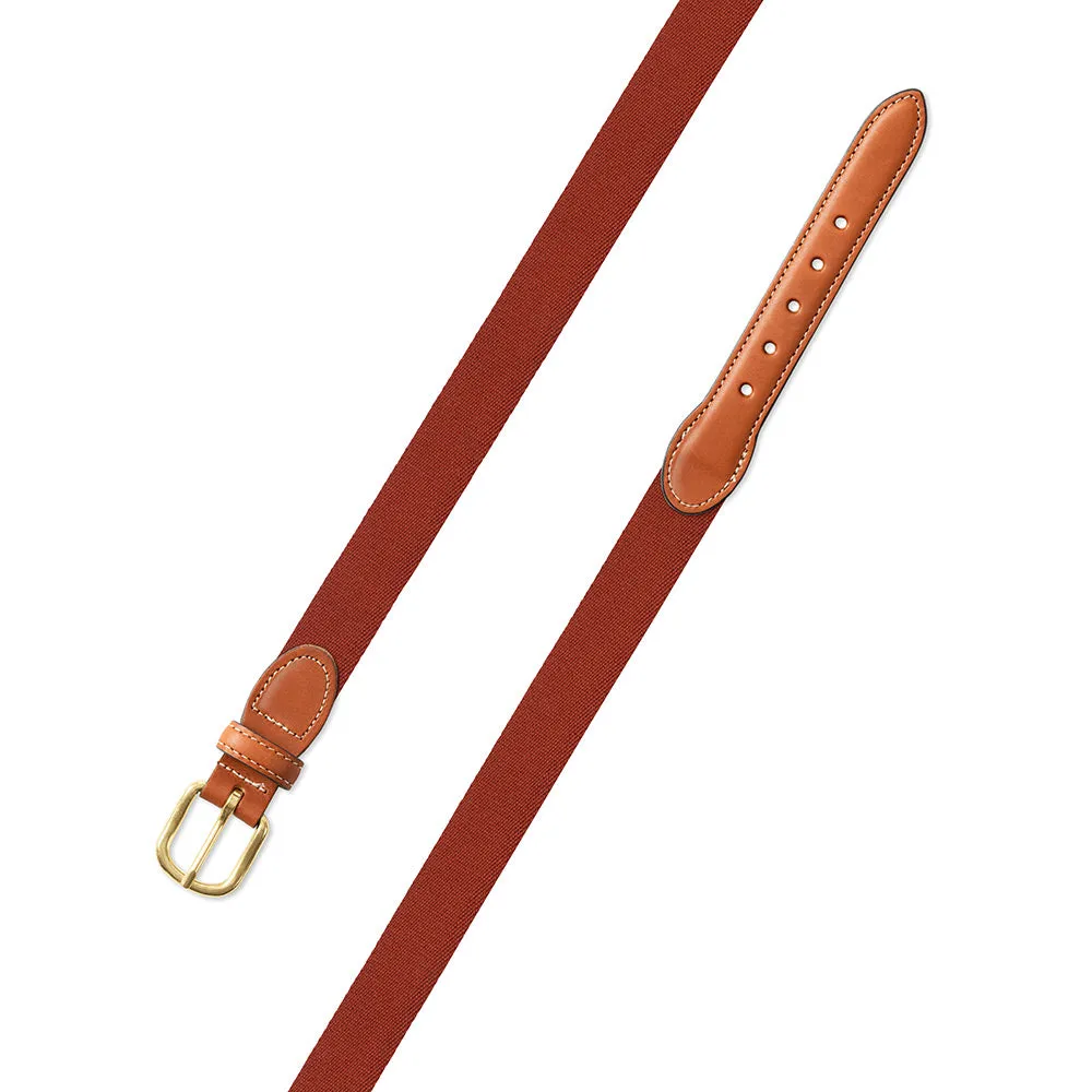 Rust Surcingle Leather Tab Belt