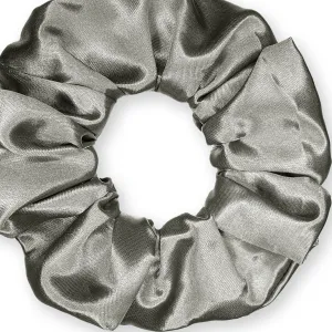 Scrunchies Premium Bridal Satin Available in 3 Sizes Made in the USA Gray