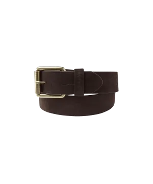 Suede Belt - Dark Brown