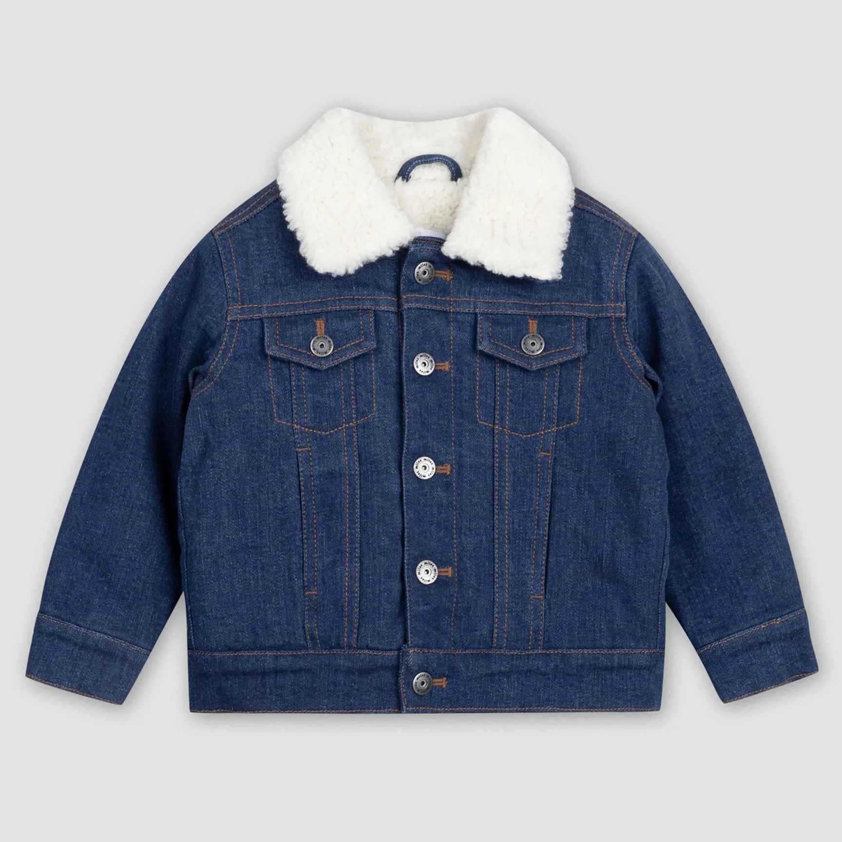 The Classic Sherpa-Lined Denim Jacket - BABY