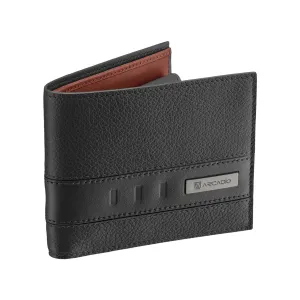 TWIN FUN Dual Toned Leather Wallet ARW1010BK