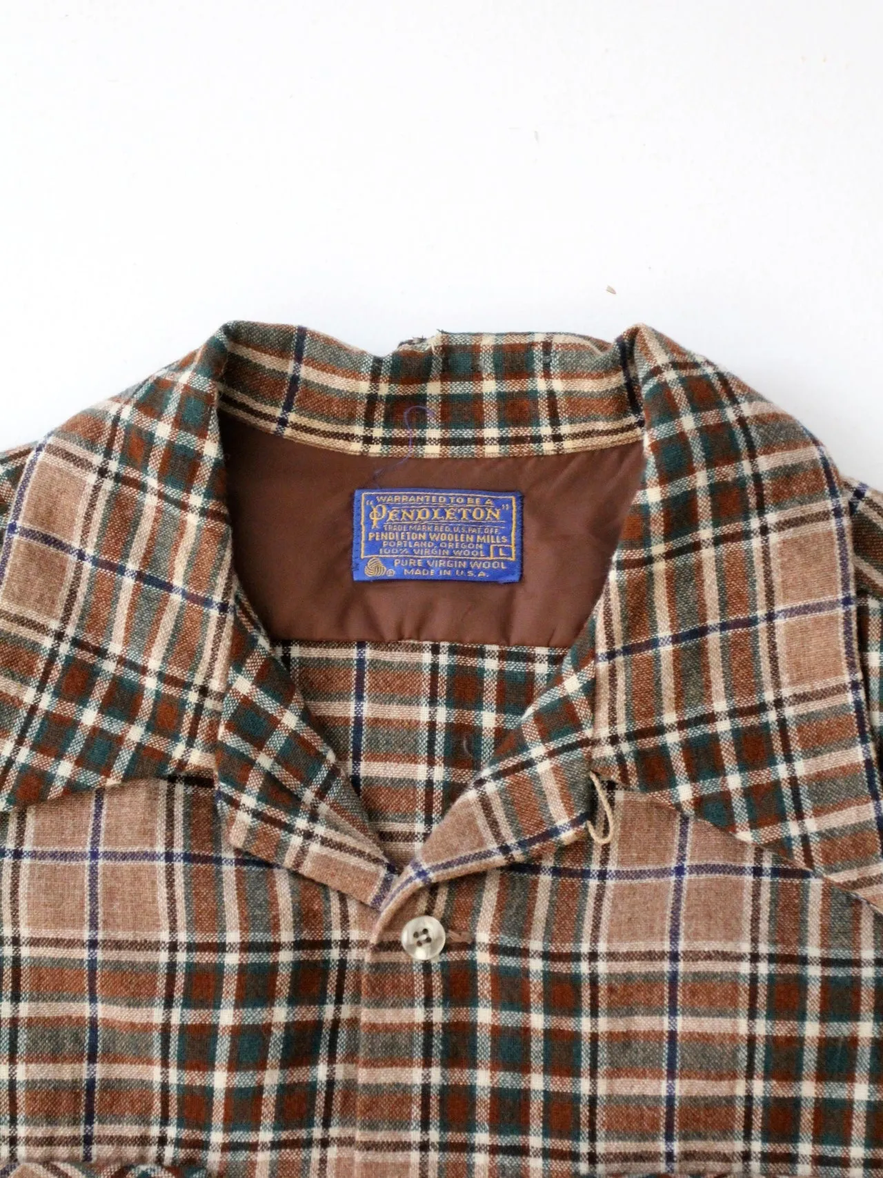 vintage men's plaid shirt by Pendleton