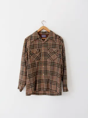 vintage men's plaid shirt by Pendleton