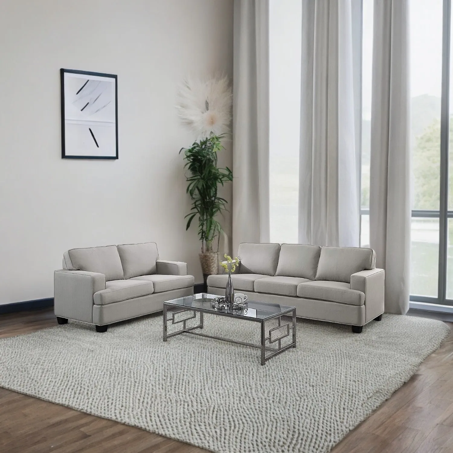 Vito Fabric Sofa Set for Living Room