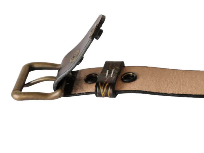 Wild Grass Leather Belt