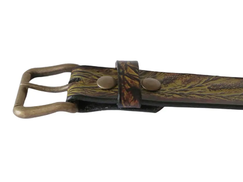 Wild Grass Leather Belt