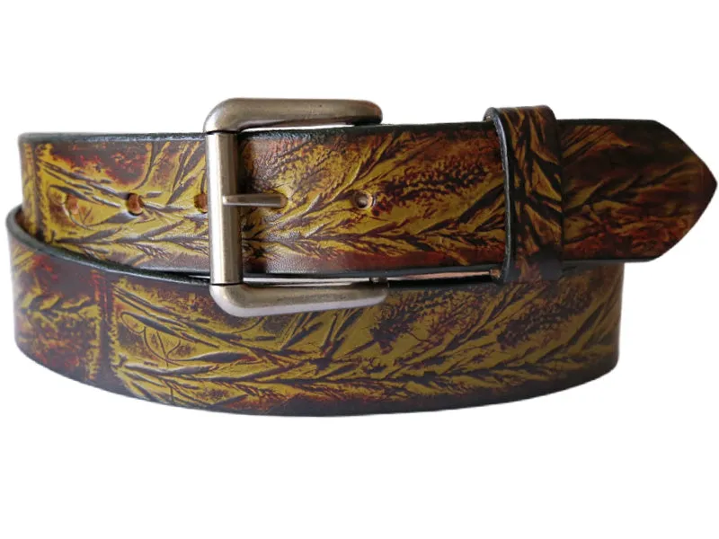 Wild Grass Leather Belt