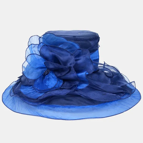 Women Organza Church Derby Hats S611