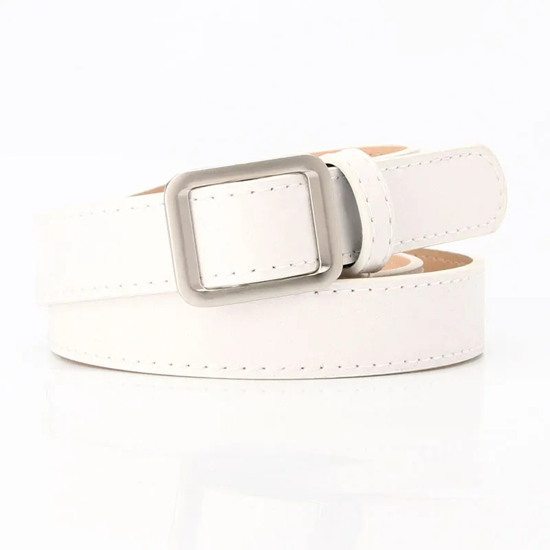 Women's Simple Needle-Free Punch-Free Student Belt Casual All-Match Decorative Belt