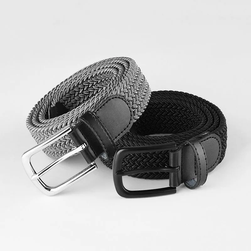 Woven Leather Belt Men's Pant Women's Jeans