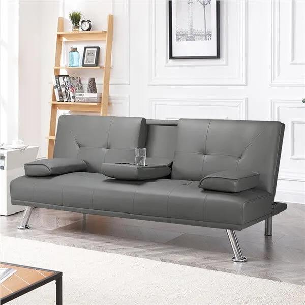 Yaheetech Convertible Sofa Bed Adjustable Couch