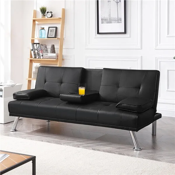 Yaheetech Convertible Sofa Bed Adjustable Couch